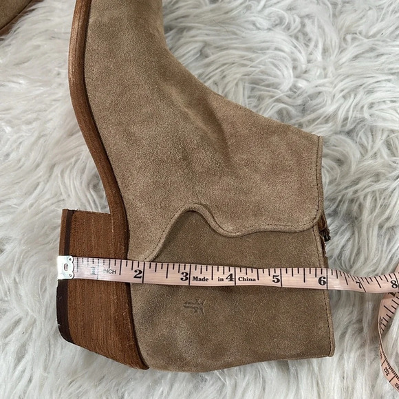 FRYE CARSON PIPING LEATHER BOOTIE SUEDE SIZE 11 - Picture 12 of 14